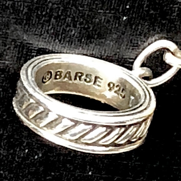 BARSE Sterling Silver Tigers Eye and Cats Eye Cabochon Toggle Bracelet - Picture 7 of 17